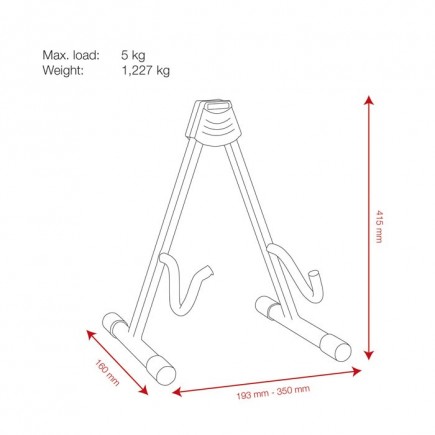Showgear D8375 Electric Guitar Stand